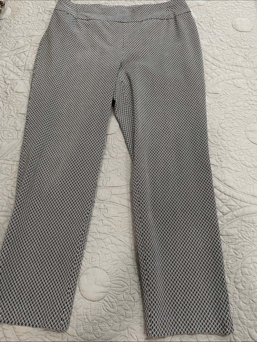 Chico's black patterned Ankle Pants 1